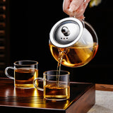 Glass Teapot Stovetop 22 OZ/650ml, Tea pot with Removable 18/8 Stainless Steel Infuser
