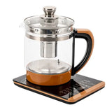 1.8L Electric Glass Tea Kettle - Multifunction Hot Water Boiler with Keep Warm & 6 Temp Settings
