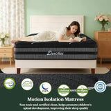 12 Inch Queen Mattress Luxury Hybrid 7-Zones Pocket Springs & Cooling Gel