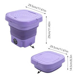 Portable Foldable Washing Machine for Travelers Students Apartment Use Lightweight Durable Material