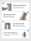 Automatic Foaming Soap Dispenser Touchless, 0.2s Fast Sensor, USB-C Rechargeable