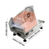SucceBuy 6.7-10 inch Meat Slicer Electric Deli Slicer Machine with two SUS420 Blades