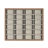 24-Slot Luxury Wooden Watch Box Organizer w/ Removable Flannel Pillows