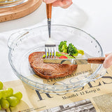Glass Baking Dish Set 2-Pack (7"/8"), Round Pie Bakeware with Handles