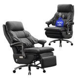 Electric Reclinable Executive Chair, Comfortable Reclining Chair with Footrest, Big and Tall