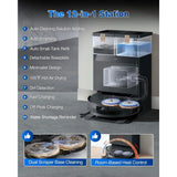Powerful Robot Vacuum and Mop w/ 18,500Pa Suction, Auto-Lit, Edge Cleaning