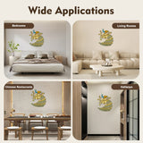 Modern Peacock Wall Clock, Anti-Rust for Housewarming Decoration