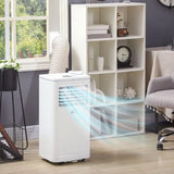 Portable Air Conditioner 8000 BTU AC Unit with Dehumidifier Fan Remote Control 24H Timer for 161Sq Ft Black