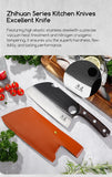 SHANGDAO 7"Deba Knife, Hand Forged Cleaver Butcher Knife for Meat Cutting