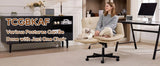 TCGBKAF Beige Criss Cross Chair with Adjustable Arms PU Leather Swivel Vanity Chair with Side Pockets Ergonomic Cross Legged Office Chair with Wheels Adjustable Height Computer Desk Chair