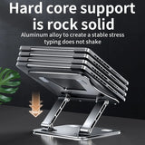 Laptop Stand Adjustable Aluminum Alloy Notebook Tablet Stand Up to 17 Inch Laptop
