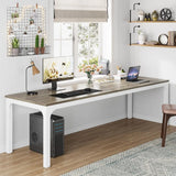 78.7 Inches Extra Long Computer Desk 2 Person Desk, Double Long Desk