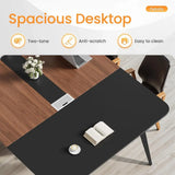 8ft Modern Conference Table, 94.48 Cable-Grommet Desk for Meetings