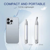 Nose Hair Trimmer for Men Women 2in1 Facial Hair Removal Trimmer Metal Body Rechargeable Waterproof Portable Nose Ear