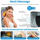 Foldable Electric Massage Mat with Heat Timer Foot for Home Office Use