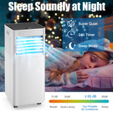 8000 BTU Portable Air Conditioner 3-in-1 w/Dehumidifier & Fan Mode