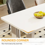 Tribesigns Modern Dining Table for 6 to 8 People, 71" Large Kitchen Dining Table