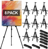 Adjustable Iron Easel Stand with Bag, 20-66in for Table/Floor Painting Display