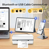 Bluetooth Thermal Shipping Label Printer Wireless 4x6 Label Sticker Printer for Shipping Packages Support Android iPhone Widely