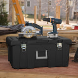 3-Pack Under-Bed Storage Bags Wheeled Lockable Plastic Bins w/Lids Black