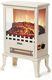 TURBRO TS17Q 19" Infrared Electric Fireplace Stove – 3-Sided Flame