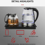 Glass Electric Kettle Cordless Water Boiler Fast Boiling BPA-Free Tea Kettle for Home