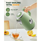 Electric Kettle 1.8L with Temperature Gauge, 1500W ast Boiling Electric Tea Kettle