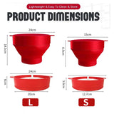 Silicone Microwave Popcorn Popper BPA Free Collapsible Popcorn Bowl Microwavable