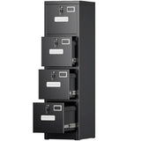4 Drawer File Cabinet Metal Filing Cabinet with Lock for Office