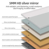 Full Length Mirror with LED Lighting Vertical Wall Decor Mirror for Bedroom