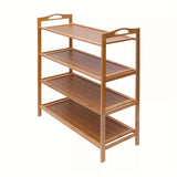 4-Tier Bamboo Shoe Rack |Durable, Stylish for Hallway |Lightweight & Sturdy