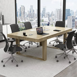 Large Rectangular Conference Table 6-8 Person Modern Office Meeting Room