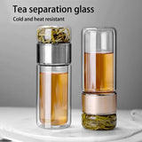 Tea Water Bottle High Borosilicate Glass Double Layer Tea Water Cup Infuser