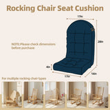 Corduroy Non-Slip Fade-Resistant Soft Rocking Chair Cushion With Tie F
