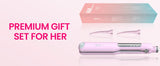 Flat Iron - Fast Heating Ceramic Hair Straightener with 1.4" Wide Floating Board,