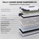Redragon K745 PRO Wireless Gasket RGB 108 Keys Mechanical Gaming Keyboardw/Extra 4 Hotkeys, Hot-Swap Socket