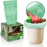 1.2 Gallon Compost Bags, 4.5 Liter, 0.8 Mil, 80 Count Small Kitchen Food Scrap Waste Bags