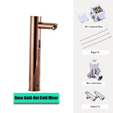 Gold Automatic Infrared Sensor Faucet Deck Mount Smart Touch Hand Free Inductive Water Tap Bathroom Sink Basin Faucets Water Tap