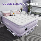 Air Mattress Queen for Camping and Home Use, Velvet Texture Waterproof
