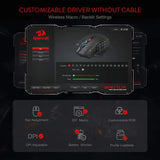 Redragon M913 Gaming 16000 DPI Wired 2.4Ghz Wireless RGB Optical Gamer Mice