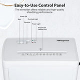 Low Noise 40dB Paper Shredder for Home, 10-Sheet Cross Cut, CD/Credit Card Shredder