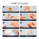 30Psi High Pressure 3 Levels Portable Airbrush For Nails Art Paint Facial Makeup Cake Pastry Painting