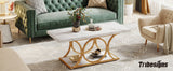 Tribesigns Rectangle Coffee Table, 47.24-inch Modern Coffee Tables for Living Room