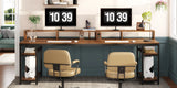 Tribesigns 78.74 Inches Extra Long Two-Person Desk, Double Computer Desk
