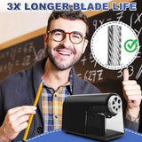 Classroom sharpener, 6-hole, home electric sharpener, sharpener plug for 6-11mm pencils