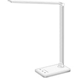 White Crown LED Table Lamp With USB Charging Port 5 Lighting Modes