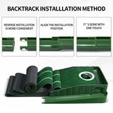 Portable Golf Putting Mat with Auto Ball Return for Home and Office