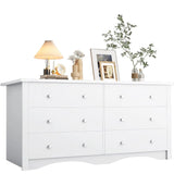 Black Dresser for Bedroom,6 Drawer Dressers, Storage Chest of Drawers