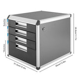 Modern Compact File Cabinet Concave Handles For Convenient Drawer Operation Smooth Surface For Easy Cleaning For Offices