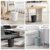 Small Trash Can, 3 Pack 1.8 Gallons Bathroom Trash Can, Slim Waste Basket